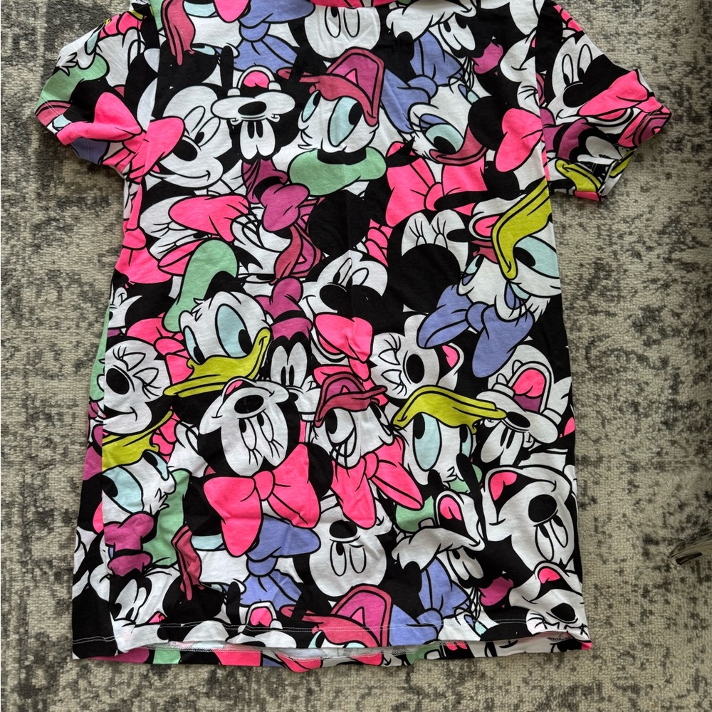 Zara Kids Cartoon Character T-Shirt - Pink, Black, White